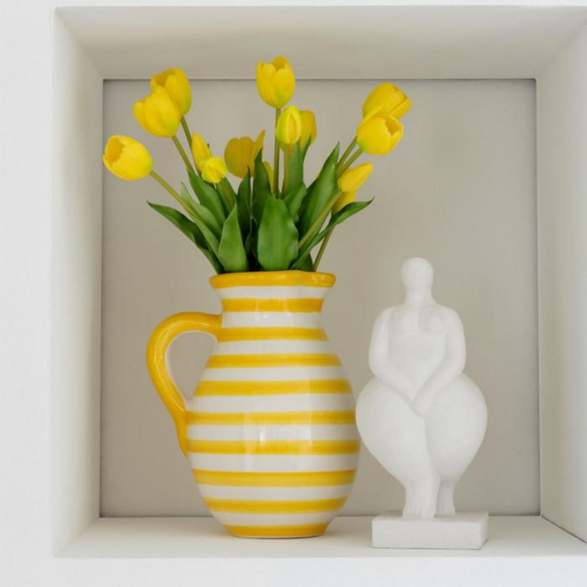 Paris Prix Pichet en Céramique  Granada Rayure  3,3L Jaune