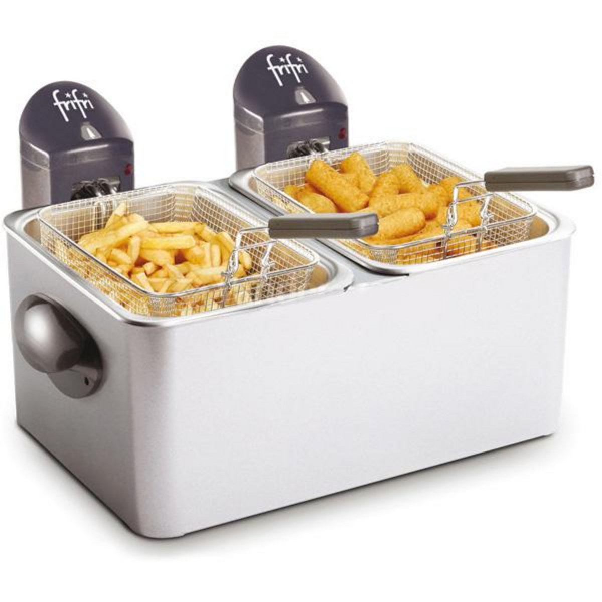 FRIFRI Friteuse double 2x4,5l 2x3200w inox - fi.1998