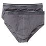 Voir la diapositive 2 : Athena Lot de 2 slips taille haute ouverts homme Coton Bio