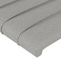 Voir la diapositive 4 : VIDAXL Tete de lit Gris clair 80x5x78/88 cm Tissu