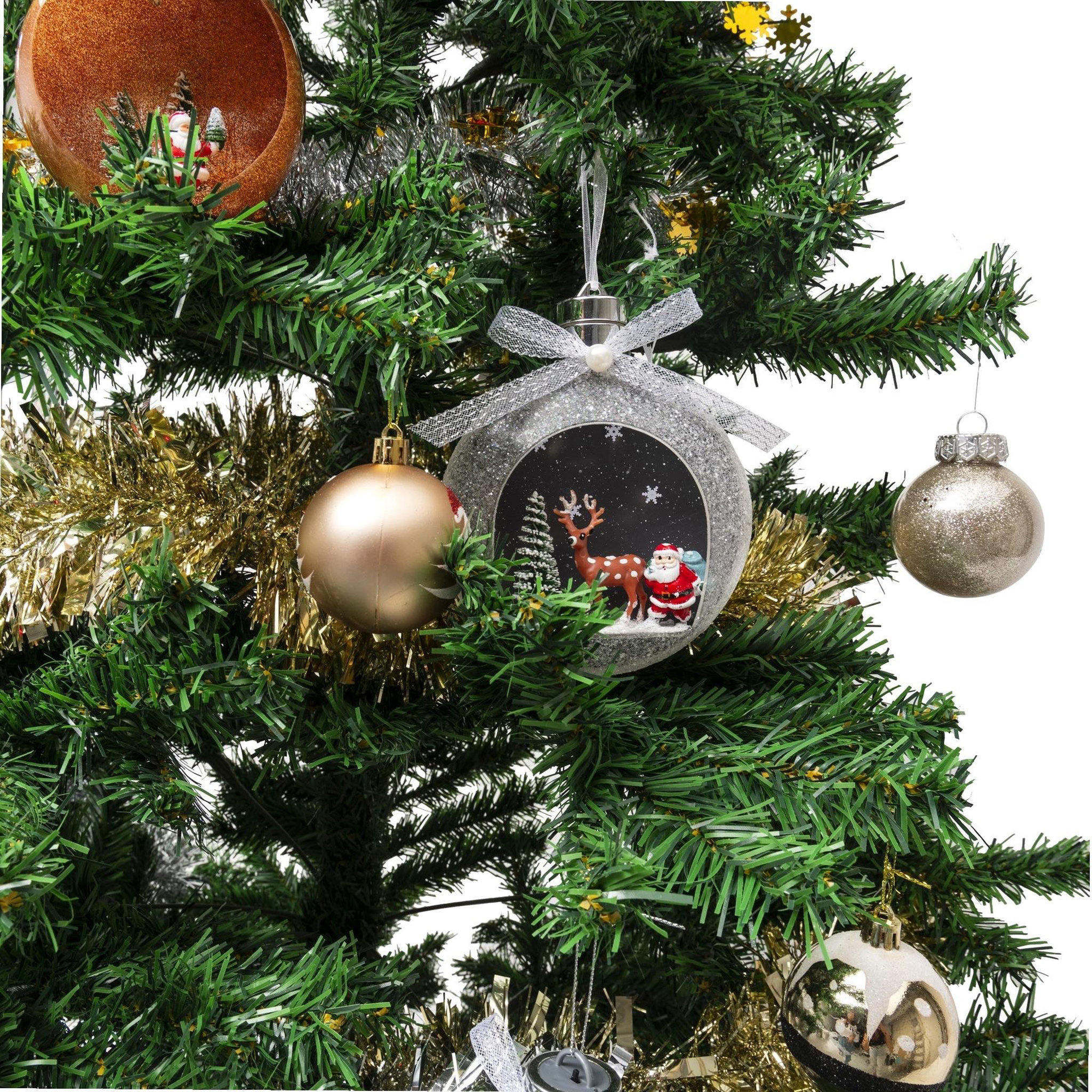 Voir la diapositive 6 : WERKAPRO Boule renne lumineuse multicolore