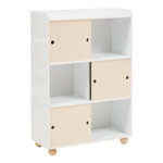 Atmosphera Kids Meuble de Rangement 3 Portes  Bouli  101cm Beige