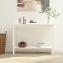 Voir la diapositive 1 : VIDAXL Table console Blanc 110x40x80 cm Bois massif de pin