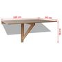 Voir la diapositive 6 : VIDAXL Table murale rabattable en chêne 100x60 cm