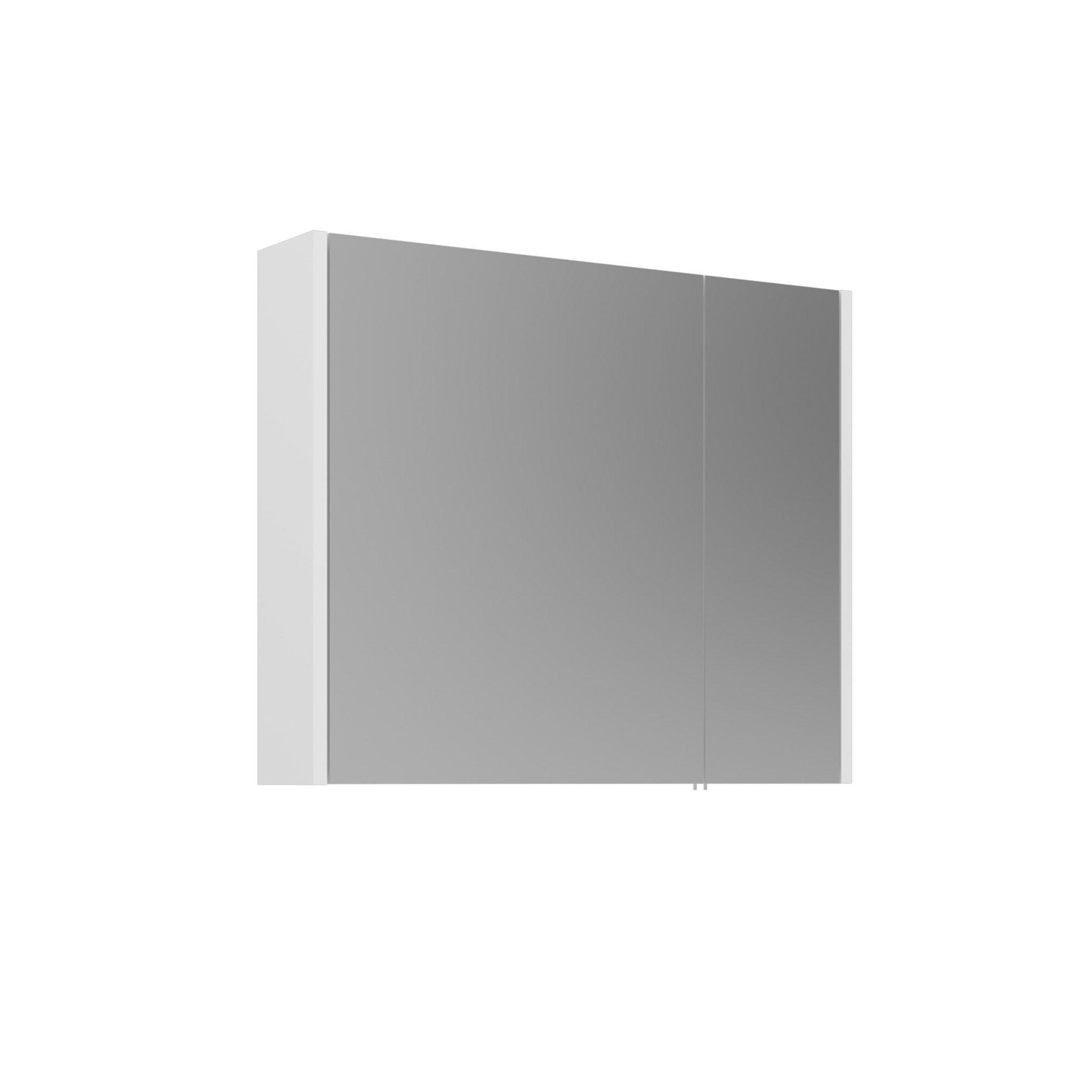 Habitat et Jardin Meuble Salle de Bain avec Miroir  Arno 80  - 79 x 16 x 66 cm - White