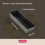 Voir la diapositive 4 : ZENKER Moule à cake extensible 20 à 35 cm Zenker Black Metallic