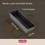 Voir la diapositive 4 : ZENKER Moule à cake extensible 20 à 35 cm Zenker Black Metallic