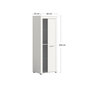 Voir la diapositive 5 : BEST MOBILIER Stafford - vitrine - blanc - 2 portes - 60x159 cm