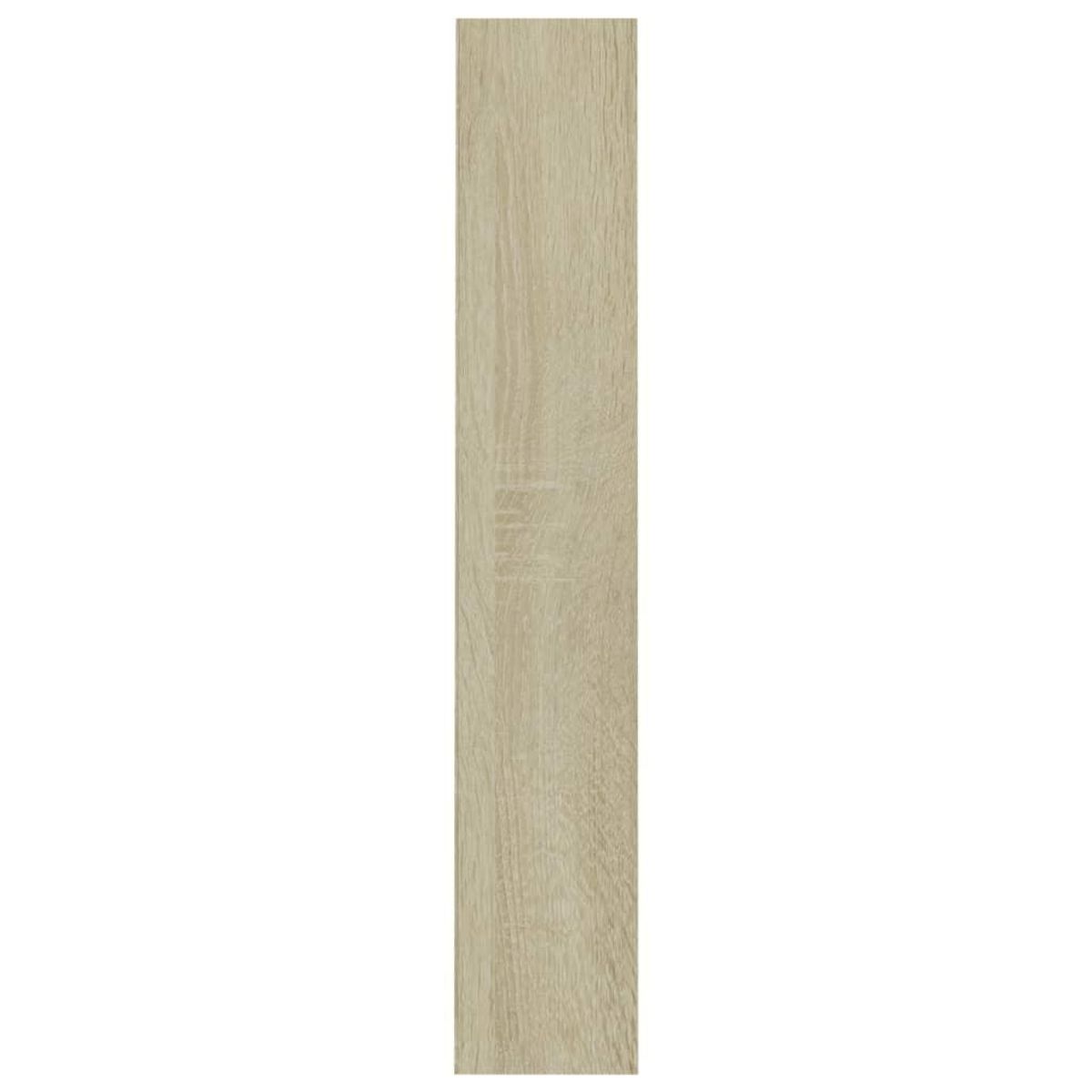 VIDAXL Armoires a CD 2 pcs Chene sonoma 21x16x93,5cm Bois d'ingenierie