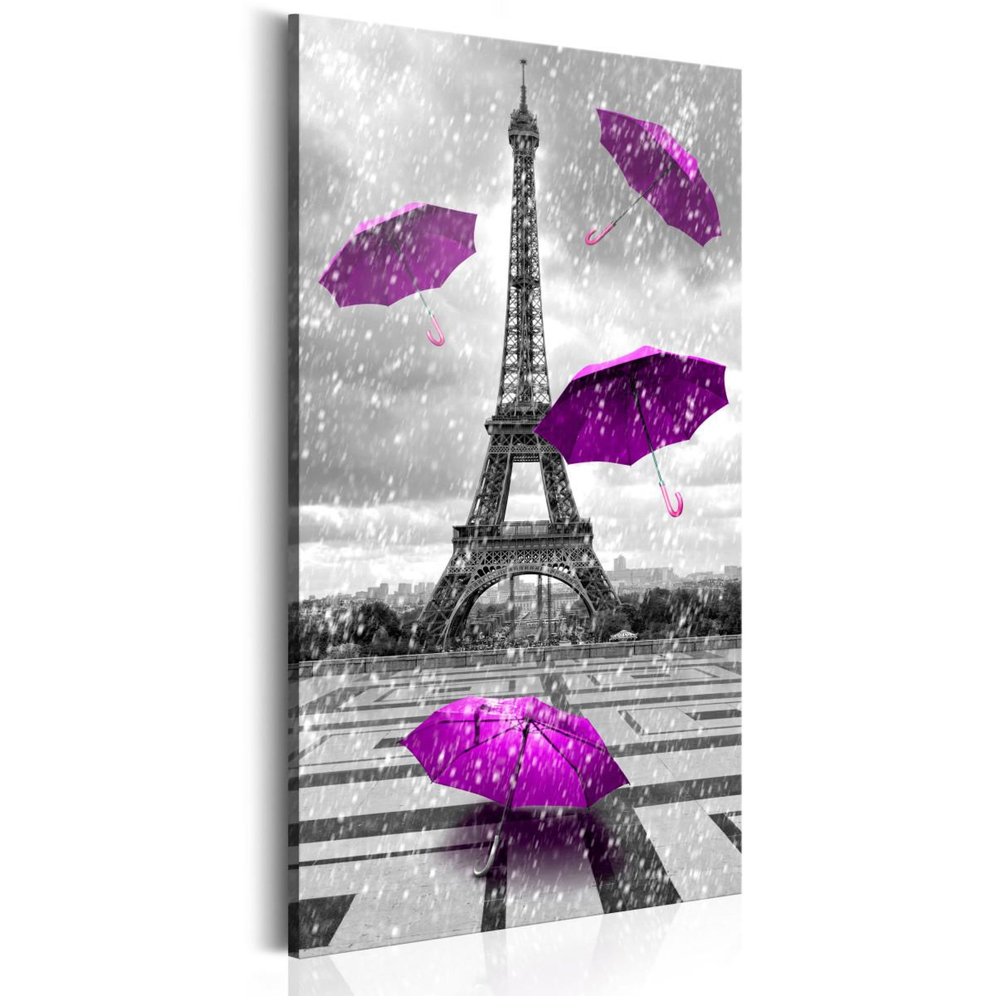 Paris Prix Tableau imprimé  paris : purple umbrellas  60x120cm