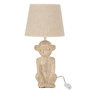 Voir la diapositive 1 : Paris Prix Lampe à Poser Design  Singe Ciment  46cm Beige