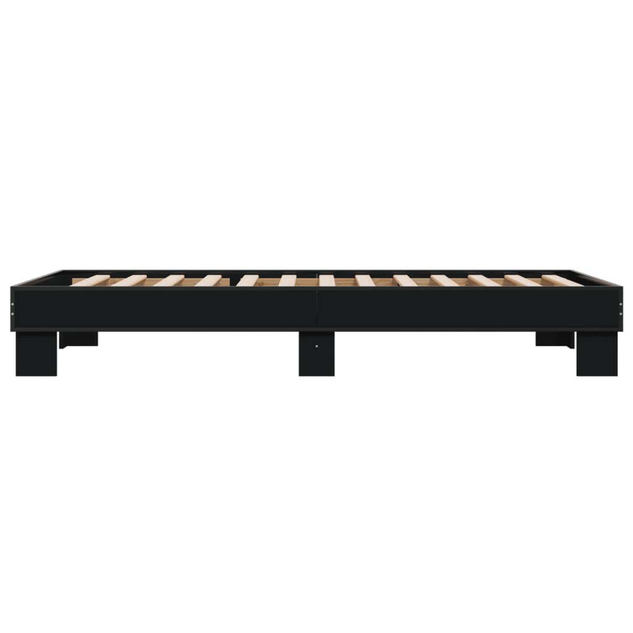 Voir la diapositive 5 : VIDAXL Cadre de lit sans matelas noir 90x200 cm