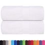 Voir la diapositive 2 : VIDAXL Serviettes de visage 2 pcs blanc 30x30 cm 360 g m² 100% coton