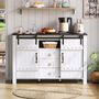 Voir la diapositive 2 : MERAX Buffet 2 porte(s) 3 tiroir(s) - 120 cm blanc mdf
