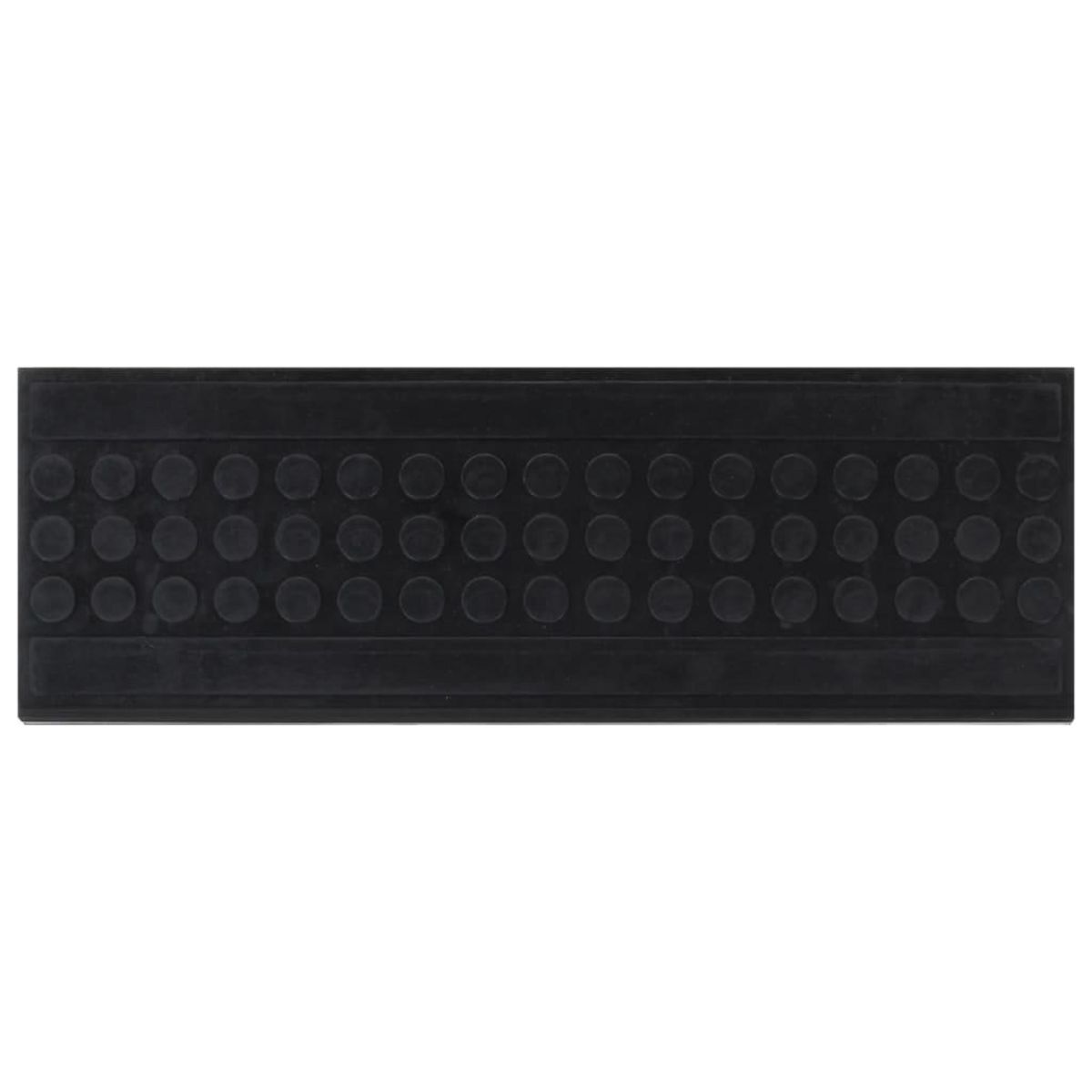 VIDAXL Marches d'escalier 10 pcs 25x75 cm caoutchouc