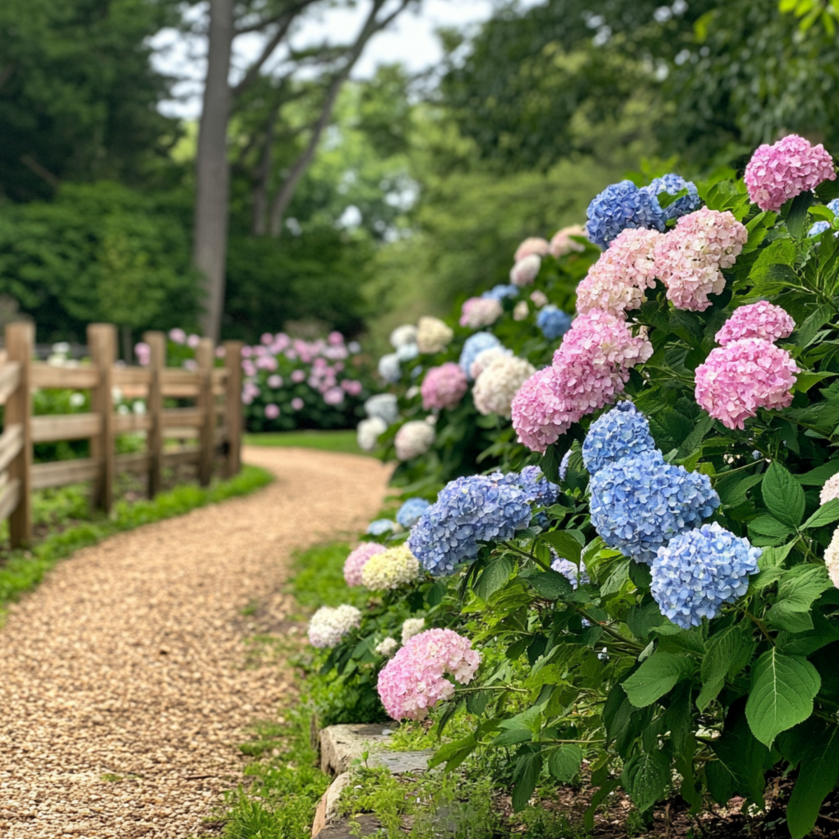 PLANT IN A BOX Hortensia - Set de 6 - Hydrangea macrophylla - Hauteur 25-40cm - ⌀10,5cm