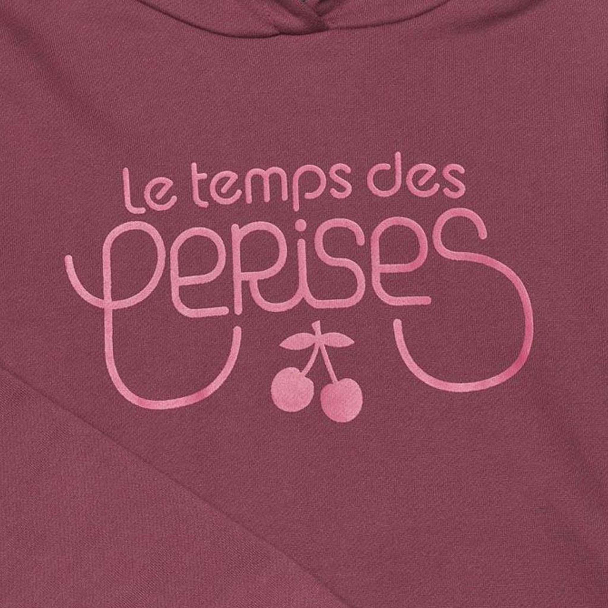 Voir la diapositive 5 : Le Temps Des Cerises Sweat Bordeaux Fille Le Temps Des Cerises Celiagi