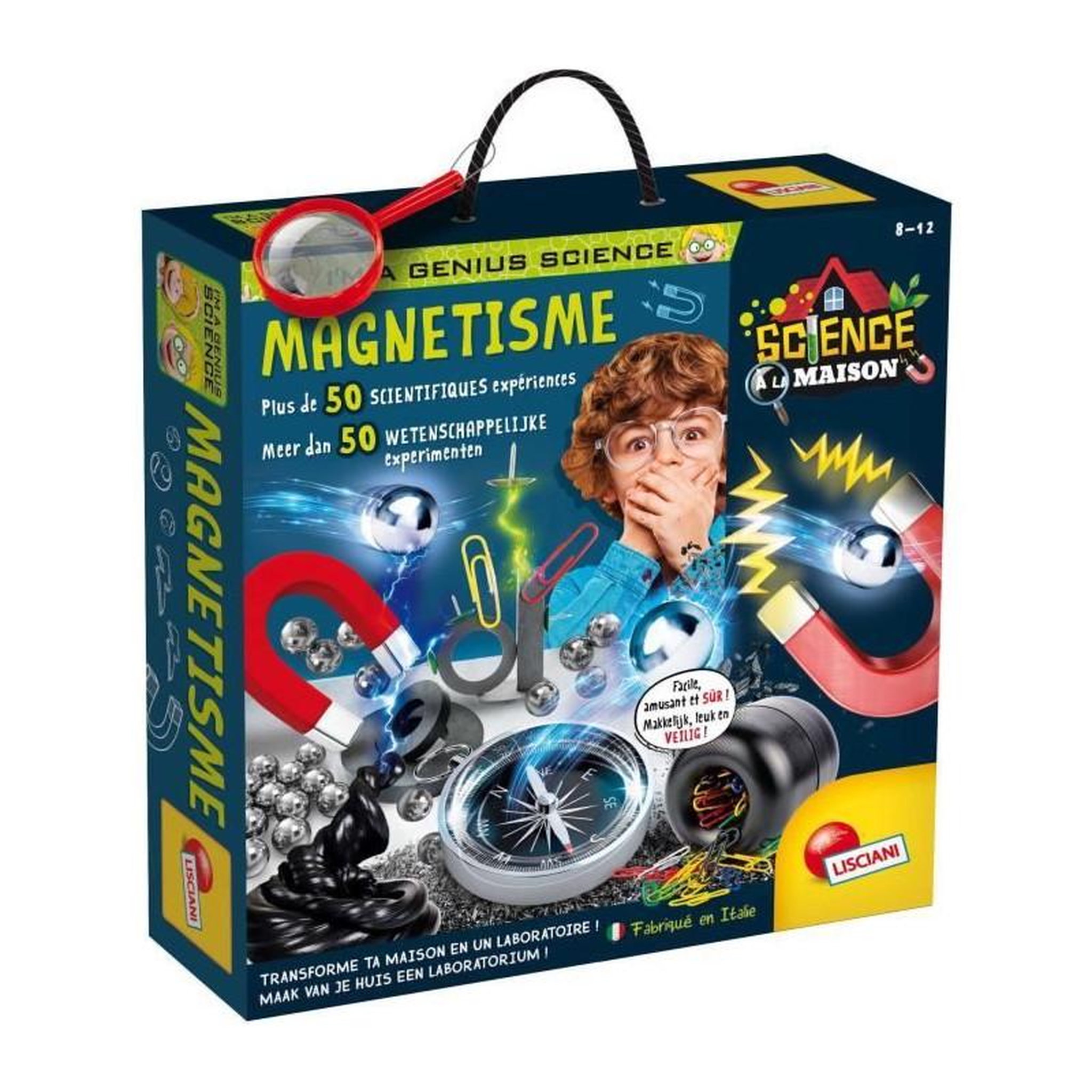 Voir la diapositive 1 : LISCIANI GIOCHI 50 expériences de magnétisme - Kit Scientifique - I'M A GENIUS
