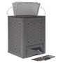 Voir la diapositive 4 : VIDAXL Composteurs de jardin 2 pcs 60x60x83 cm 600 L Plastique rotin