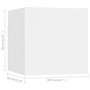 Voir la diapositive 6 : VIDAXL Meuble TV mural Blanc 30,5x30x30 cm