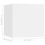 Voir la diapositive 6 : VIDAXL Meuble TV mural Blanc 30,5x30x30 cm