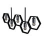 Voir la diapositive 4 : Paris Prix Lampe Suspension Design 5 Lampes  Queen B  80cm Noir