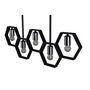 Voir la diapositive 4 : Paris Prix Lampe Suspension Design 5 Lampes  Queen B  80cm Noir