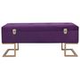 Voir la diapositive 3 : VIDAXL Banc avec compartiment de rangement 105 cm Violet Velours