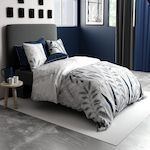 ATELIER DU COTON Parure de drap 100% coton 57fils zanzibar. Coloris disponibles : Bleu