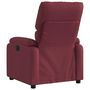 Voir la diapositive 5 : VIDAXL Fauteuil inclinable electrique Rouge bordeaux Tissu
