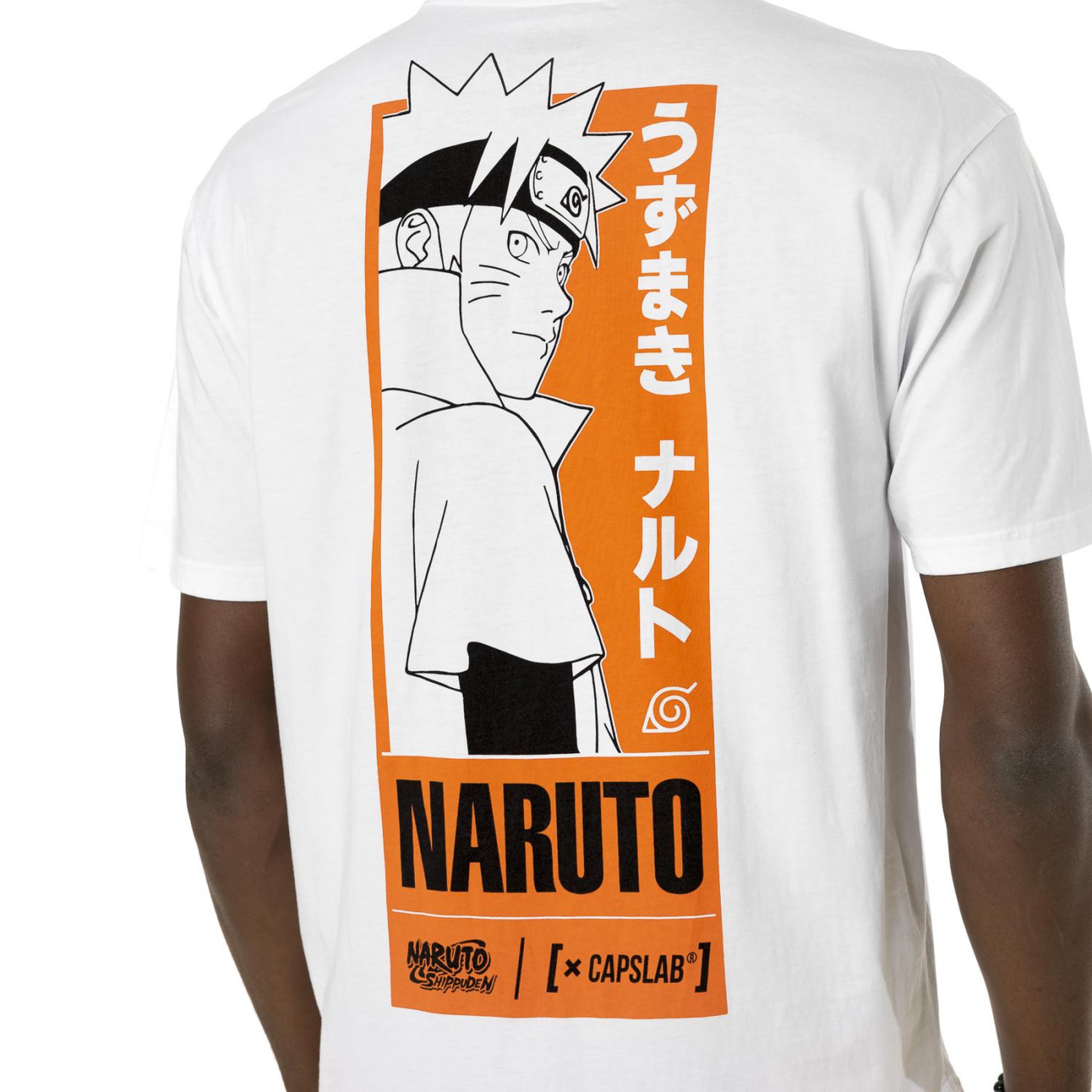 Voir la diapositive 3 : CAPSLAB T-shirt en coton homme confort avec print  Naruto Shippuden Naruto