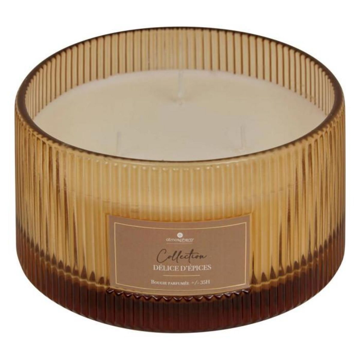 ATMOSPHERA Bougie Parfumée en Verre  Albie  635g Délice d'Épices