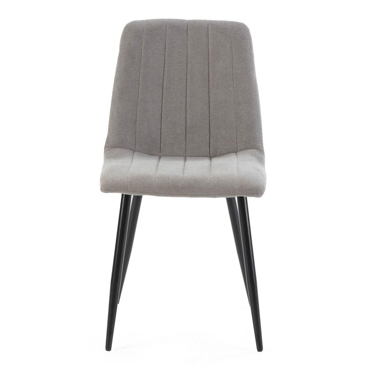 VS VENTA-STOCK Pack 4 chaises Sagi recouvertes de tissu gris