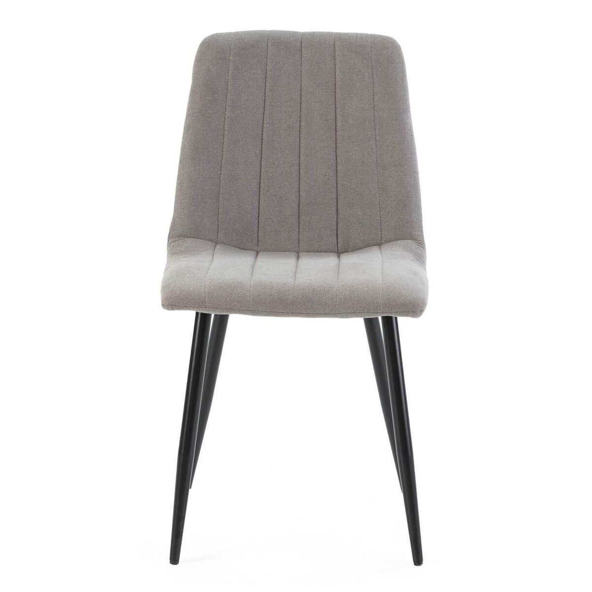 VS VENTA-STOCK Pack 4 chaises Sagi recouvertes de tissu gris