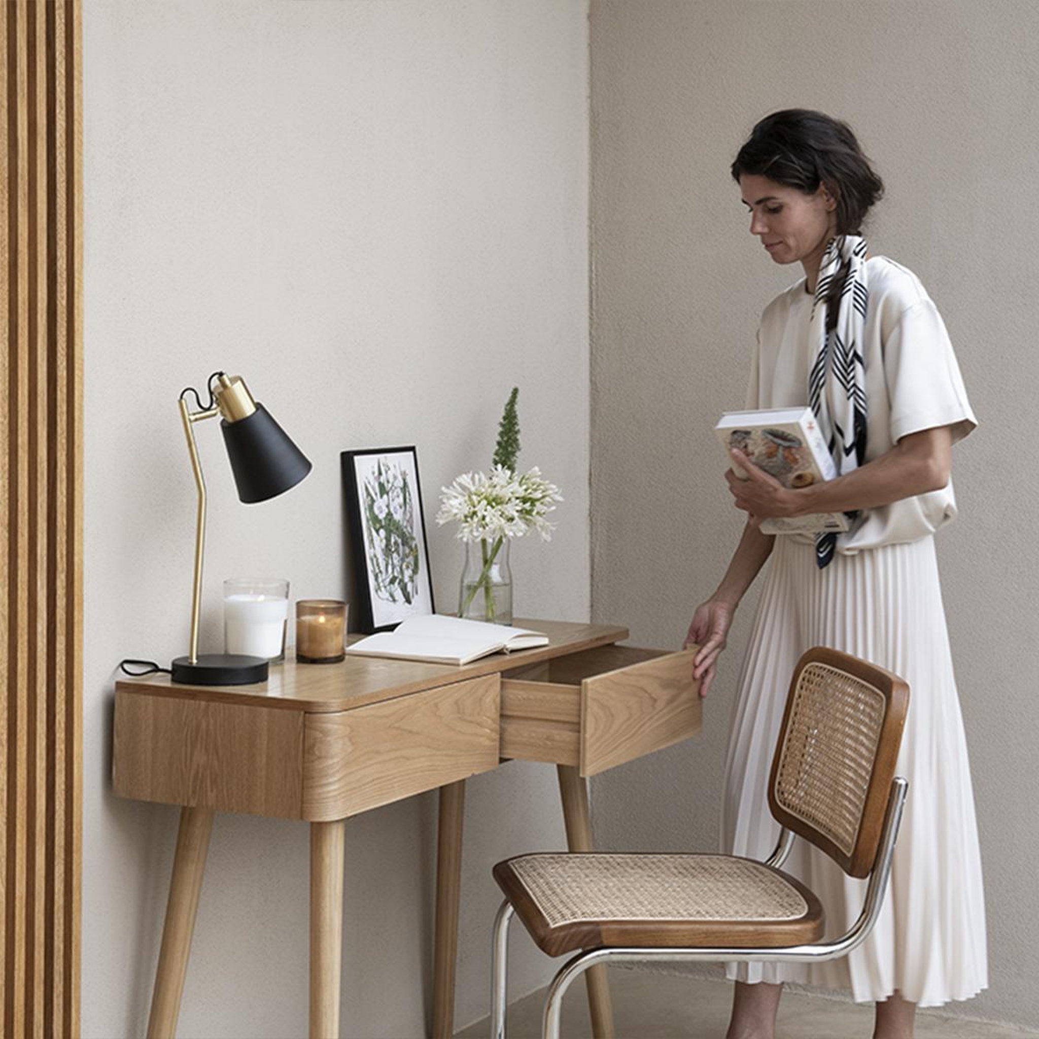 MAISON AUBERTIN Console bois frêne sienna - Naturel