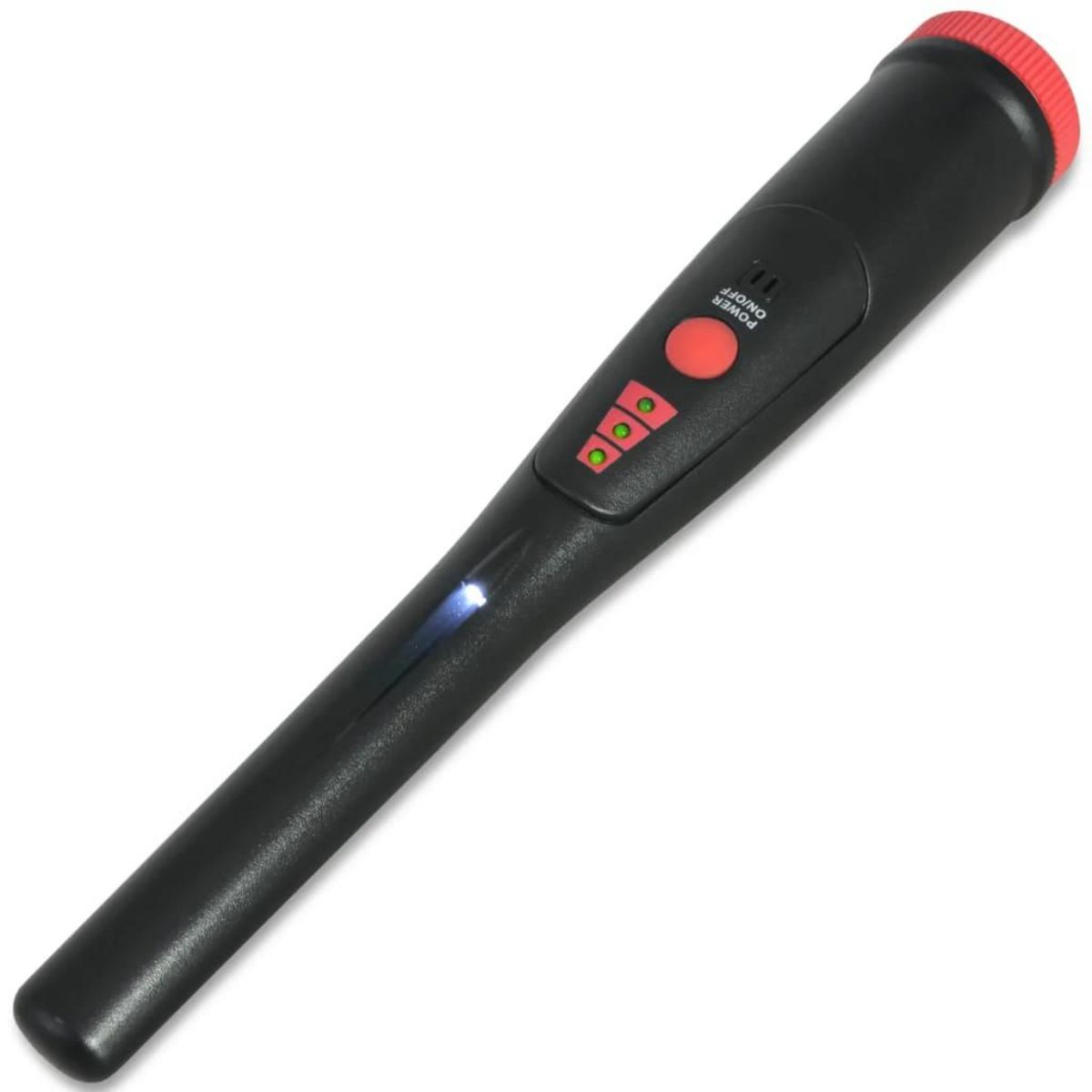 VIDAXL Detecteur de metaux Noir et rouge