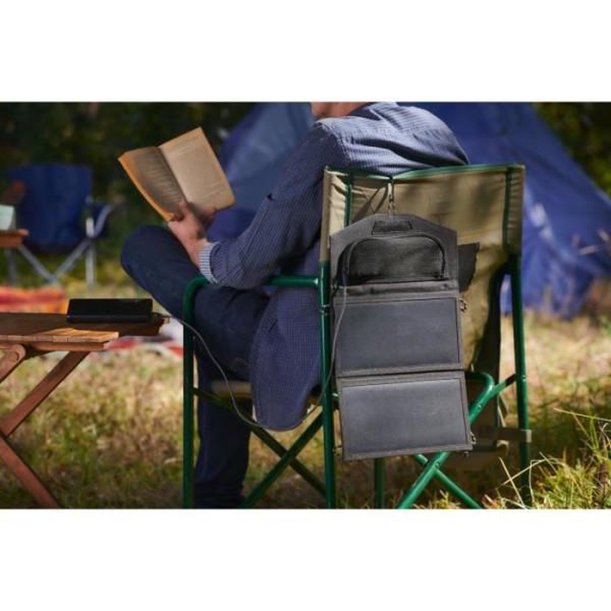 Voir la diapositive 3 : Ryobi Kit voyage - RYOBI - Panneau Solaire 21 W + Transformateur / chargeur RY18BI150B-0 + 1 batterie lithium+ 18 V 2,0 Ah