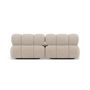 Voir la diapositive 6 : LISA DESIGN Ruby - canapé droit 4 places avec double méridienne - assise profonde - en velours texturé