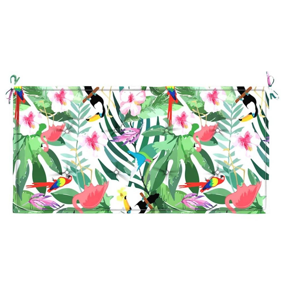 VIDAXL Coussin de banc de jardin multicolore 100x50x3 cm tissu oxford