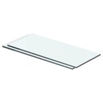 VIDAXL Panneaux d'etagere 2 pcs Verre Transparent 40 x 12 cm