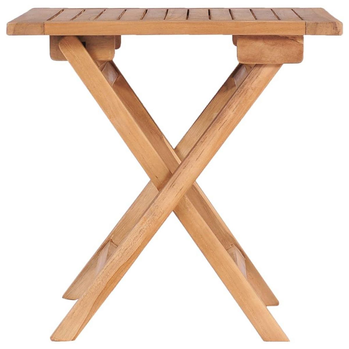 VIDAXL Table pliable de jardin 45x45x45 cm Bois de teck solide