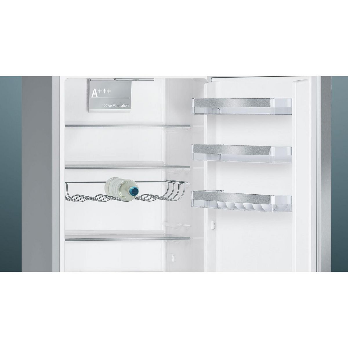 Siemens Réfrigérateur combiné 60cm 337l lowfrost inox - kg39eaica