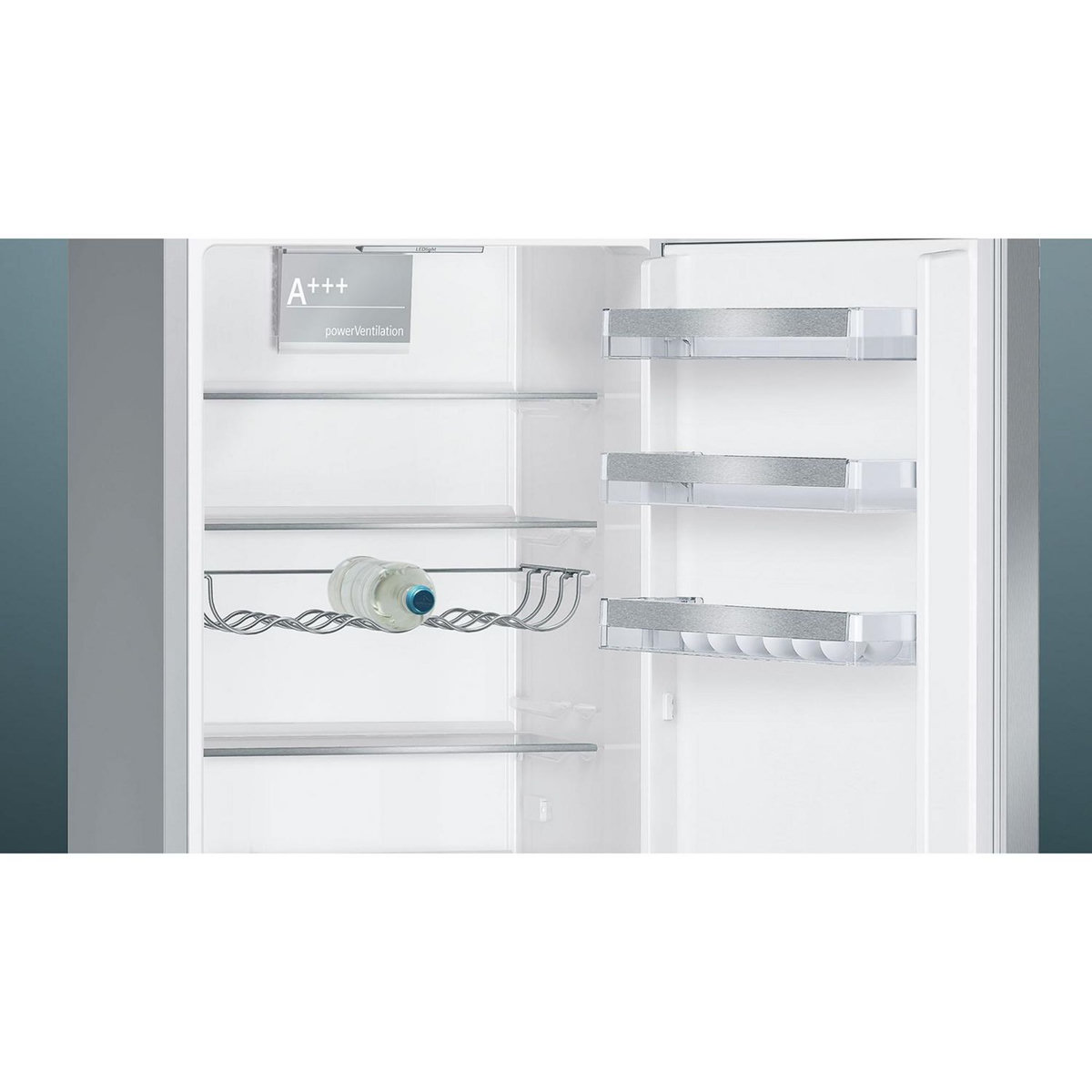 Siemens Réfrigérateur combiné 60cm 337l lowfrost inox - kg39eaica