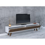 Voir la diapositive 3 : TOILINUX Meuble TV design lattes Hill - L. 160 x H. 35 cm - Marron