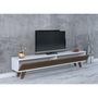 Voir la diapositive 3 : TOILINUX Meuble TV design lattes Hill - L. 160 x H. 35 cm - Marron