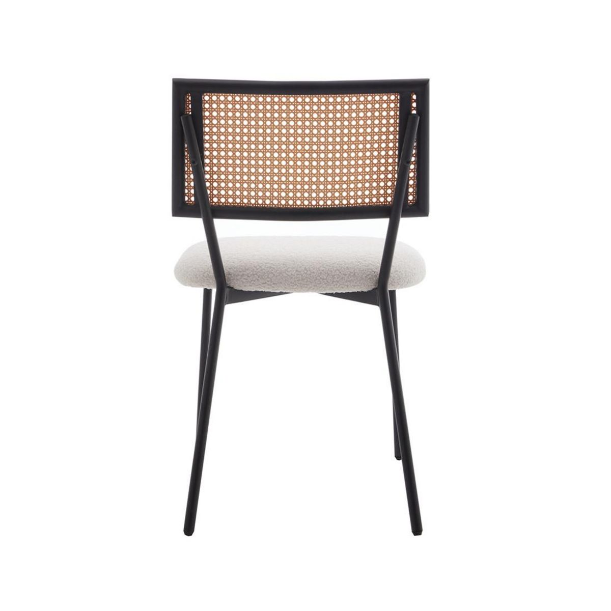 LISA DESIGN Luciano - lot de 2 chaises - en tissu bouclette