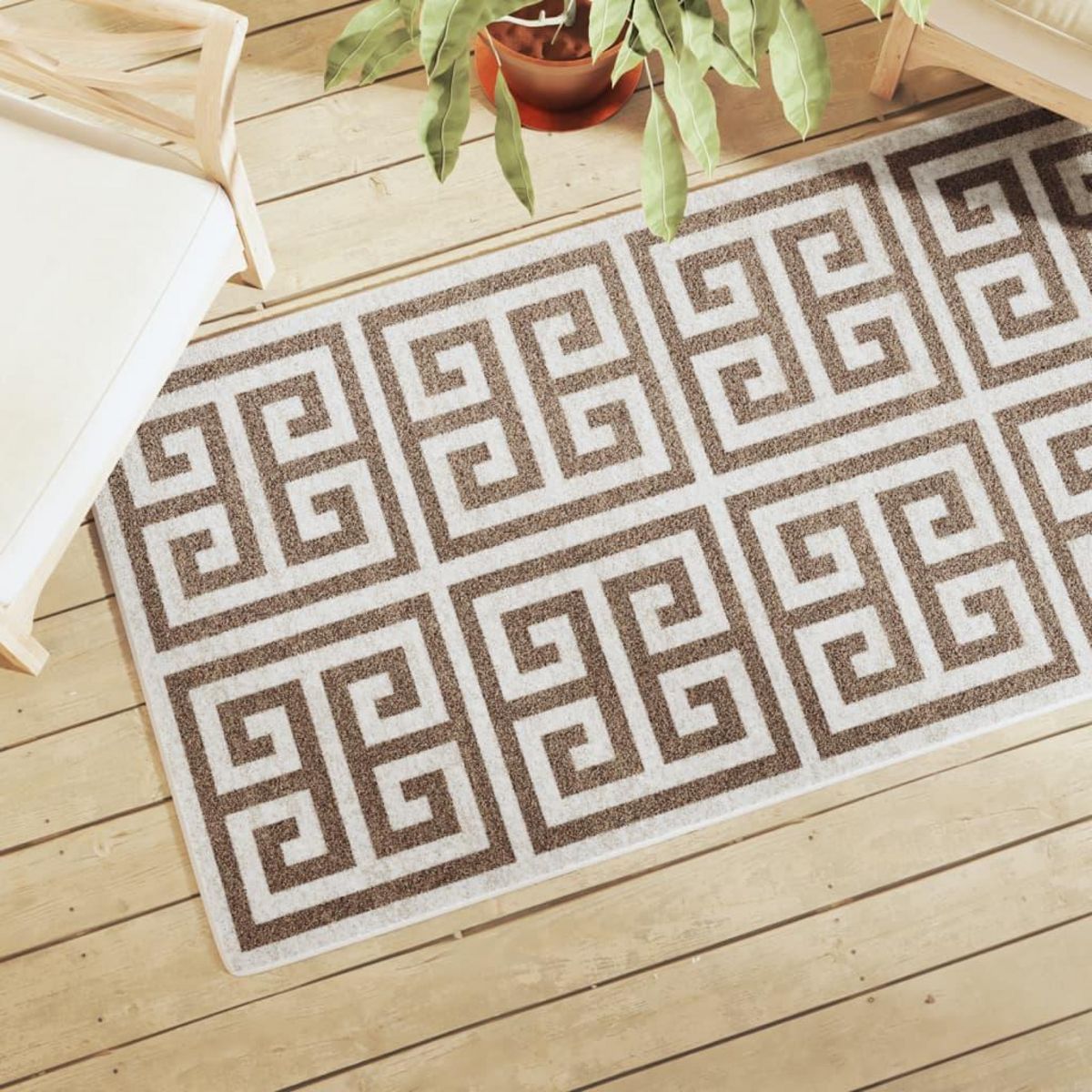 VIDAXL Tapis interieur exterieur a poils courts 80x150 cm antiderapant