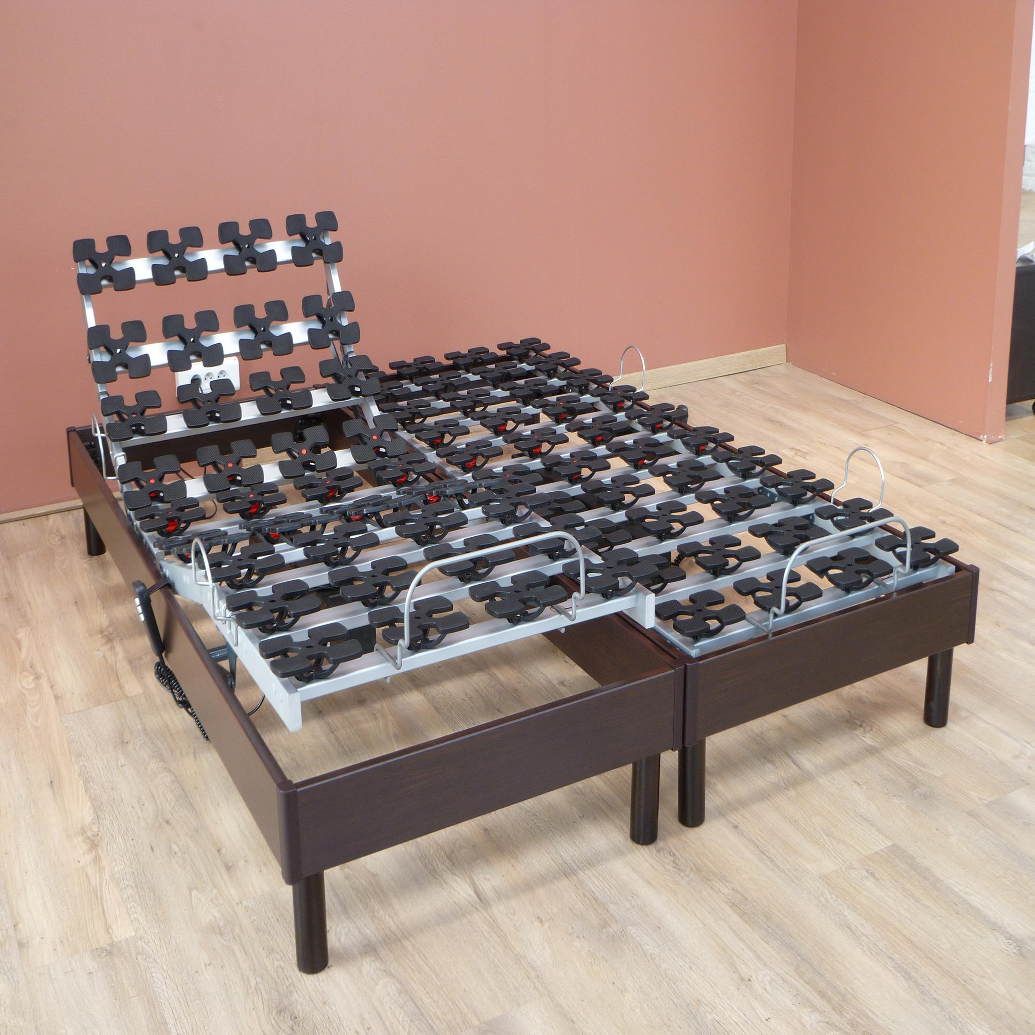 Voir la diapositive 3 : Lit relaxation électrique TPR 100% Latex 3D respirant  180x200 cm  MARIA