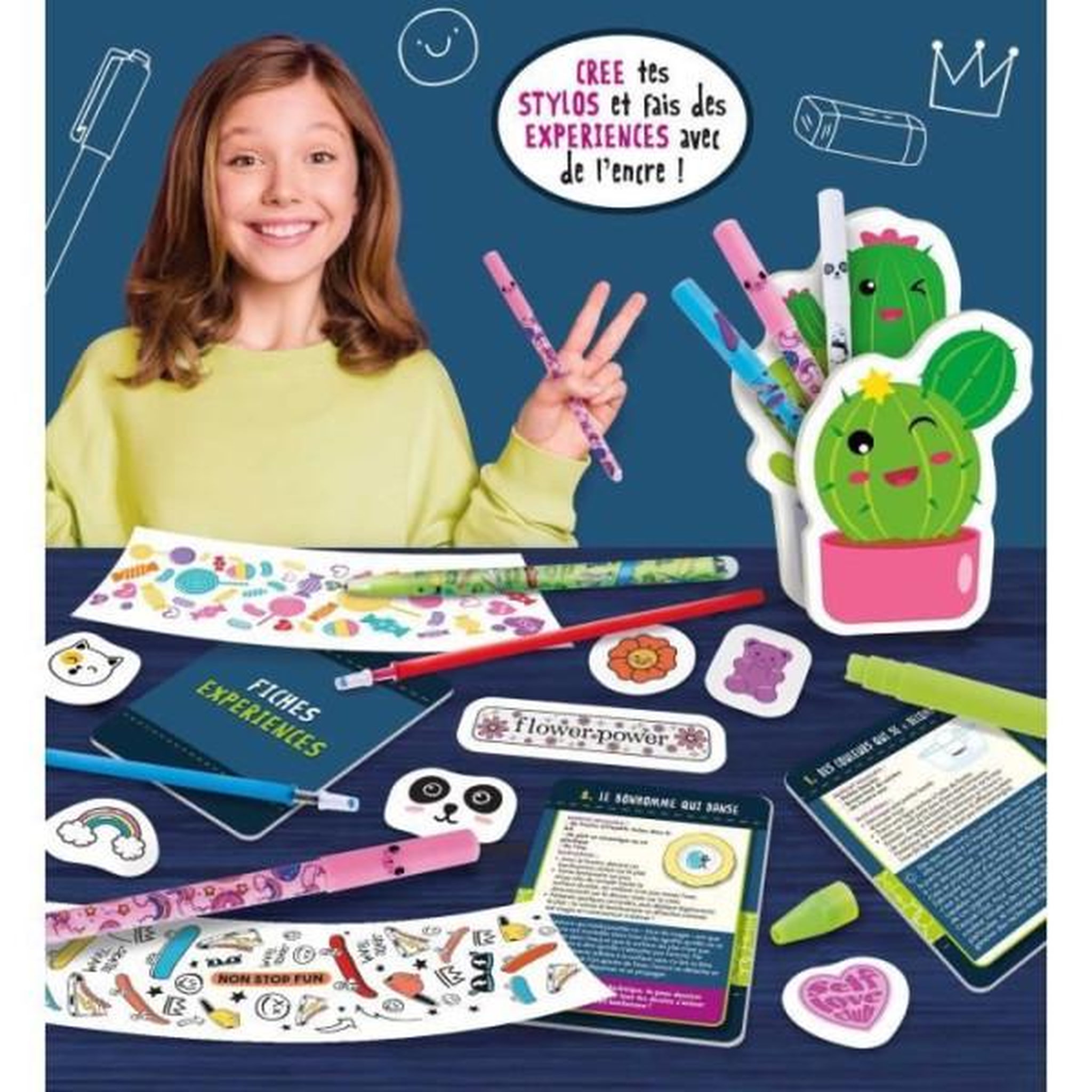 Voir la diapositive 2 : LISCIANI GIOCHI Laboratoire de stylos effaçables - Kit Scientifique - I'M A GENIUS - Stylos a personnaliser, Expériences d'encre