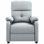 Voir la diapositive 3 : VIDAXL Fauteuil inclinable Gris clair Tissu